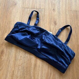 Aerie Sleeveless Cropped Bandeau Tank Top Blue NWT Women’s Size XL